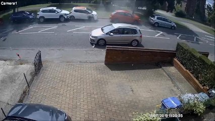 Doncaster car crash CCTV