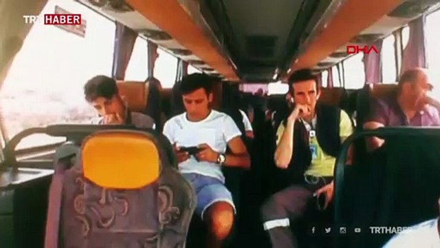 34 kişinin yaralandığı midibüs kazası kamerada