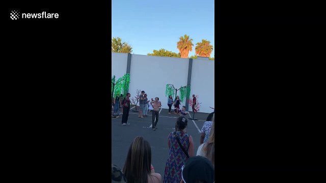 Old dude at the park has got some SERIOUS dance moves