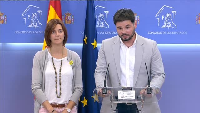 Rufián pide a PSOE y Podemos que nadie se levante de la mesa de negociación hasta el último minuto