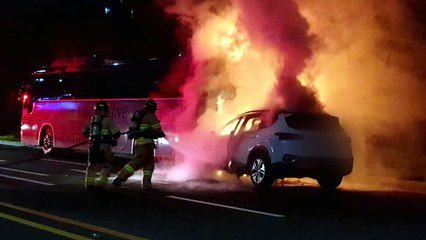 차량 추돌 화재...8천 5백만 원 피해 / YTN