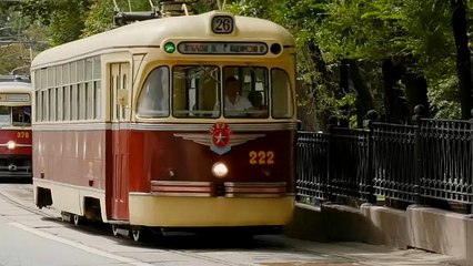 Парад ретро-трамваев в Москве