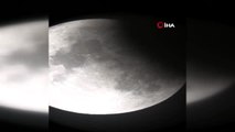 Bozcaada'da parçalı ay tutulması eşsiz görüntülere sahne oldu