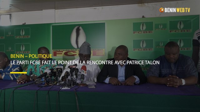 Bénin – politique : le parti FCBE fait le point de la rencontre avec Patrice Talon