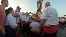 Procesión de la Virgen del Carmen por las playas del barrio malagueño de El Palo