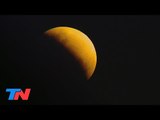 Así vivimos el pico máximo del eclipse parcial de luna en TN
