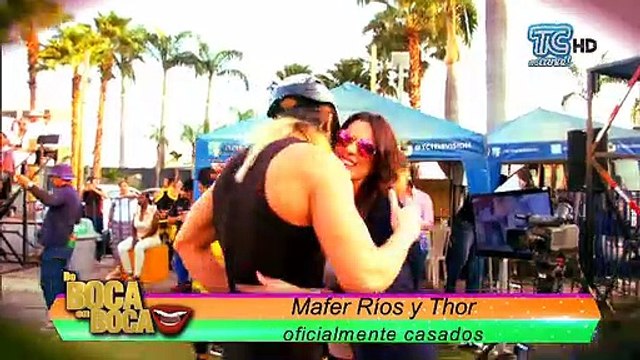 Mafer Ríos y ‘Thor’ oficialmente casados
