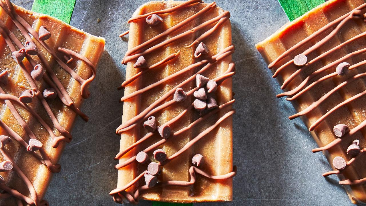 Chocolate Chip Coffee Popsicles
