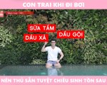 Tuyệt chiêu sinh tồn khi đi bơi của con trai - Clip hài - YAN News