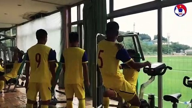 ĐT U18 Việt Nam tập trung cao độ ngay buổi đầu tập luyện tại Gotemba, Nhật Bản | VFF Channel