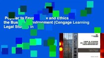 Popular to Favorit  Law and Ethics in the Business Environment (Cengage Learning Legal Studies in