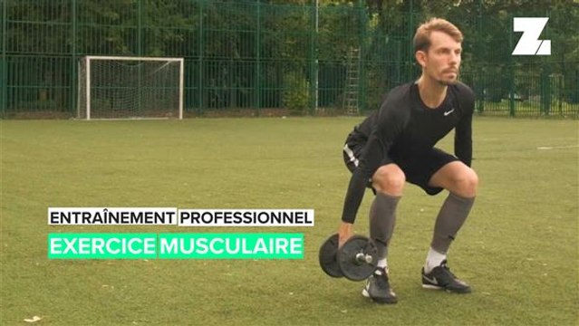 Entraînement de football professionnel: exercices de tonification musculair