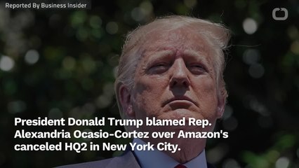 Trump Blames AOC For Keeping Amazon Out Of New York