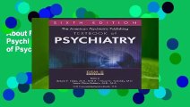 About For Books  The American Psychiatric Publishing Textbook of Psychiatry Complete