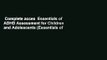 Complete acces  Essentials of ADHD Assessment for Children and Adolescents (Essentials of