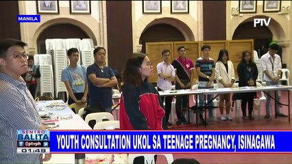 Youth consultation ukol sa teenage pregnancy, isinagawa