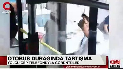 İstanbul'da otobüs durağında yurttaşları isyan ettiren olay