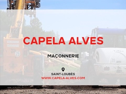Maçonnerie, terrassement à Saint-Loubès - Capela Alves
