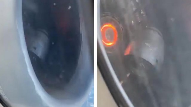 Une pièce d'un moteur d'avion se décroche en plein vol