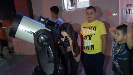 Parçalı ay tutulması Van'dan da izlendi