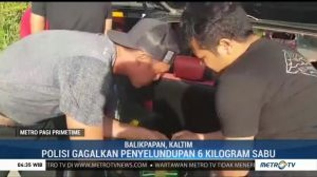 Polda Kaltim Gagalkan Penyelundupan 6 Kg Sabu