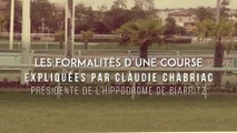 Les formalités d’une course expliquées par Claudie Chabriac, présidente de l’hippodrome de Biarritz
