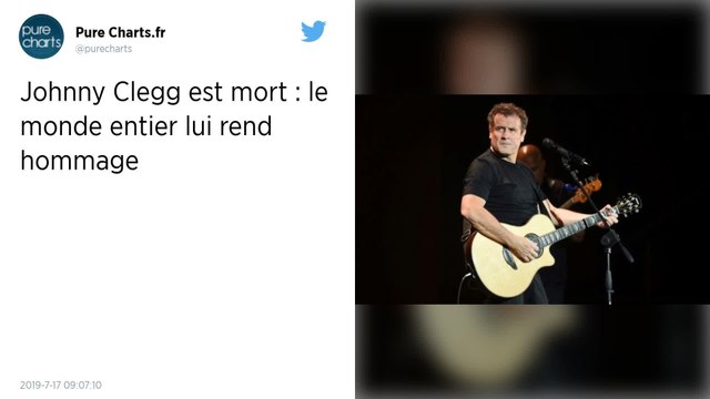 Johnny Clegg, le « Zoulou blanc » est mort à 66 ans