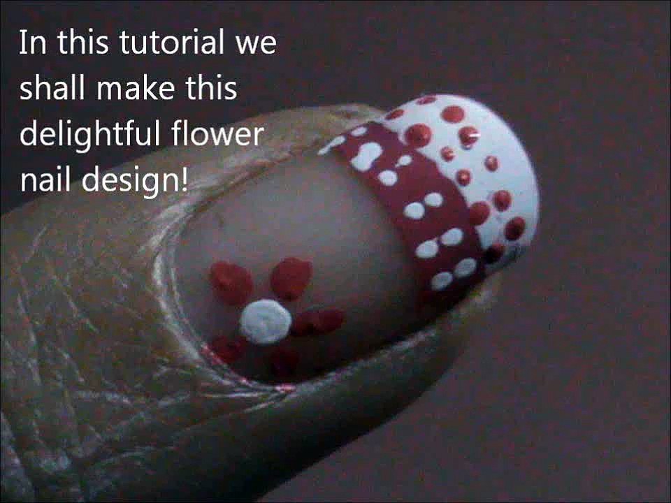 Cute Pink Flower Nail Design!