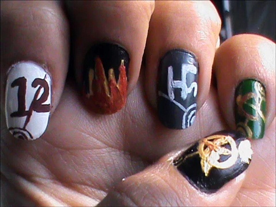 Hunger Games Nail Design! (2)