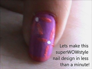 ONE MINUTE_ Easy Nail Art Tutorial!