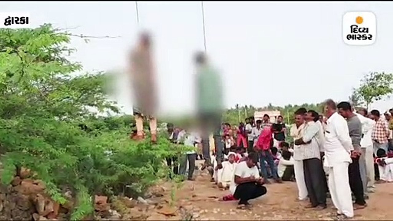 દ્વારકાના વરવાળામાં છ માસ પૂર્વે ભાગી પ્રેમલગ્ન કરનાર યુગલે ઝાડ સાથે દોરી બાંધી ગળેફાંસો ખાધો