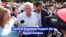 Cardi B Stands Behind Bernie Sanders
