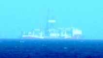 Kıbrıs açıklarındaki Yavuz sondaj gemisinden ilk görüntüler