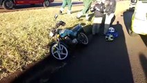 Motociclista se fere em acidente na BR-277, em Cascavel