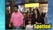 Aishwarya Rai Bachchan along with husband Abhishek Bachchan spotted at the airport