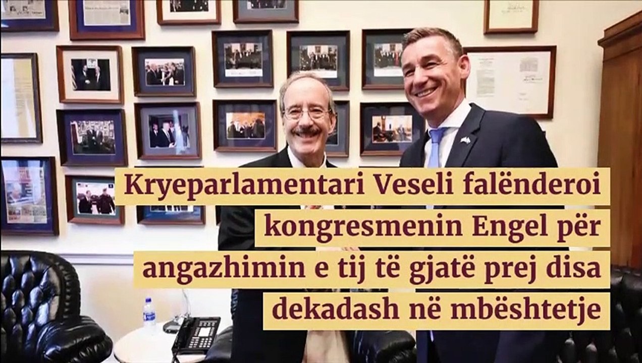 VESELI TAKON KONGRESMENIN ENGEL: SERBIA DUHET TA NJOH SHTETIN E KOSOVËS ​