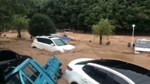 Downpour hits east China province, flooding roads and farmland