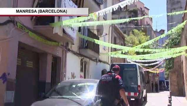 Registro con detenidos del lugar de la presunta violación de Manresa