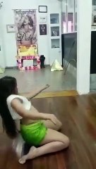 Indian girl dancing on Indian song