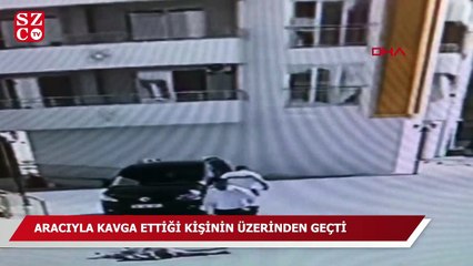 Скачать видео: Aracıyla kavga ettiği kişinin üzerinden geçti