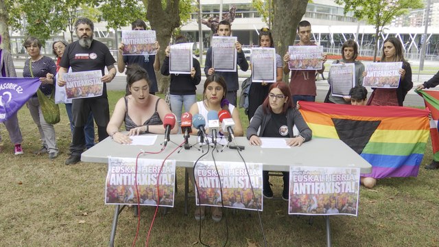 Rueda de prensa por incidentes en un mitin de Vox en Bilbao