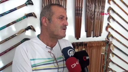 BİTLİS ADİLCEVAZ'DA EBRU SANATIYLA BASTON ÜRETİMİ-2