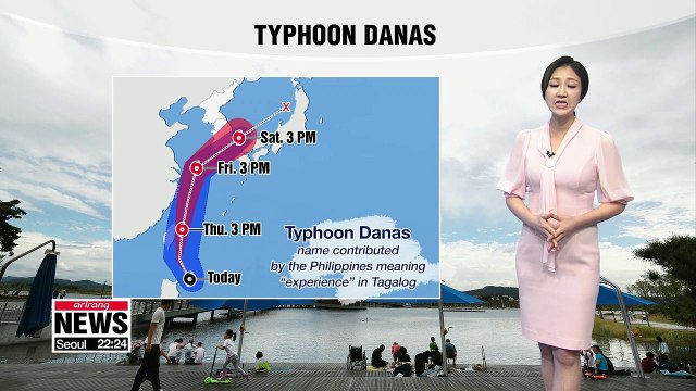 Typhoon Danas approaches Korean Peninsula _ 071719