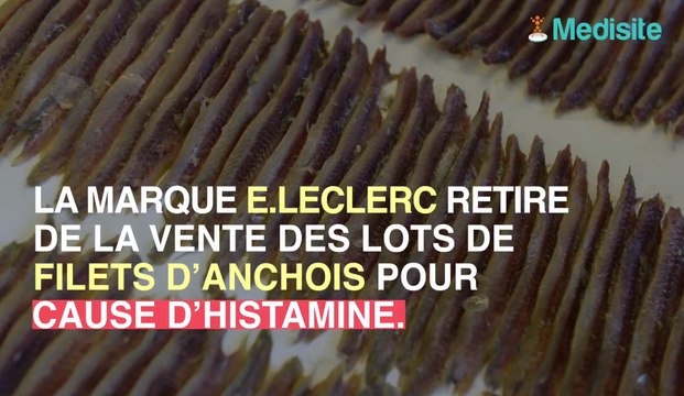 Appel de filets d’anchois marinés pour risque d’intoxication