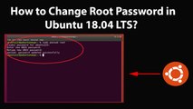 How to Change Root Password in Ubuntu 18.04 LTS?