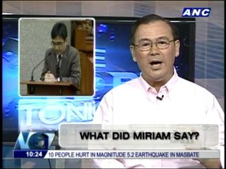 Teditorial: What did Miriam say?