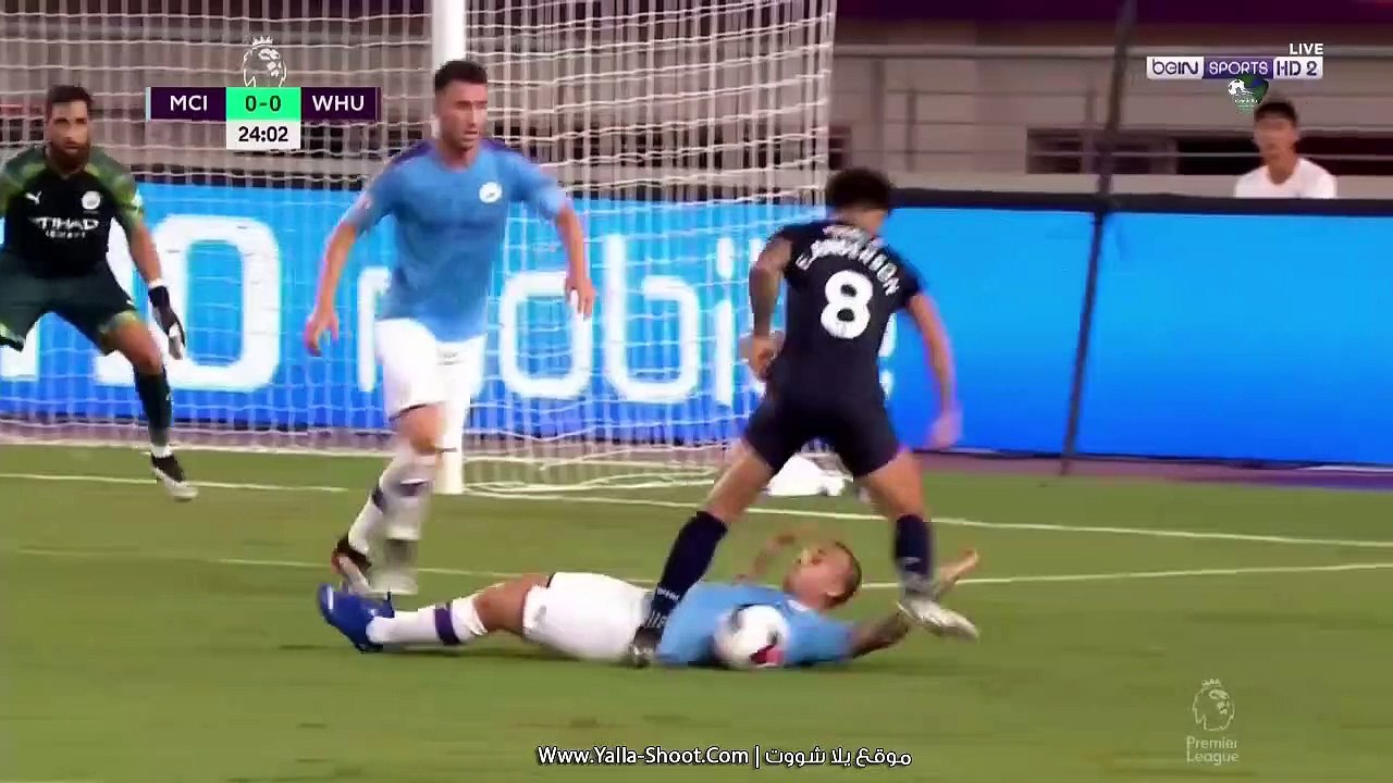 اهداف مباراة مانشستر سيتي ووست هام يونايتد  مباراة ودية