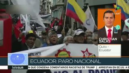 Paro nacional en Ecuador cumple segunda jornada