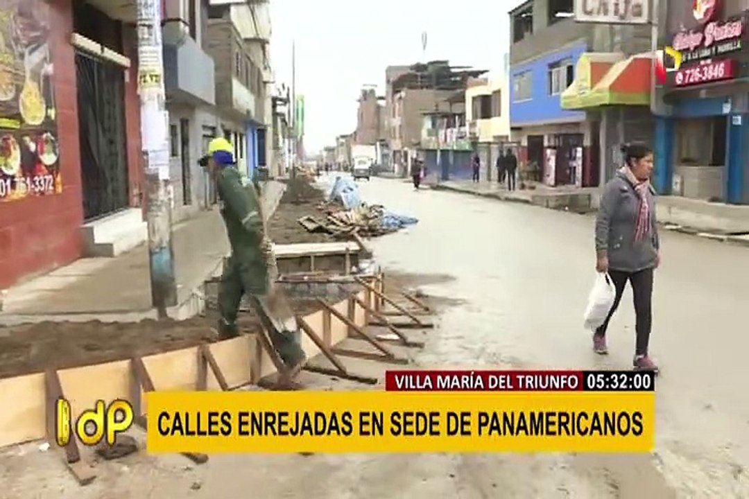 VMT: obras lucen inconclusas a pocos días del inicio de los Juegos Panamericanos