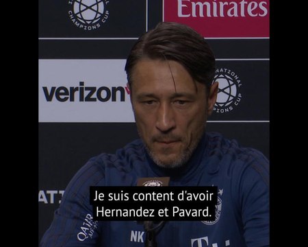 Transferts - Kovac : ''Hernandez et Pavard me donnent plus d'options''